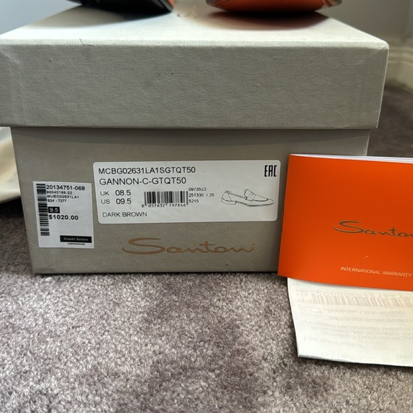 Santoni 9.5 Premium Loafer Dark Brown - Picture 5 of 6